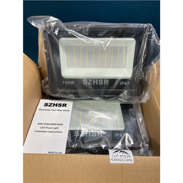 Lot of 2 150W LED Flood Lights
