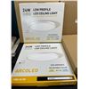 Image 2 : Lot of 3 Multi-Packs of 24W Low Profile LED Ceiling Lights - 2 per box/6 total