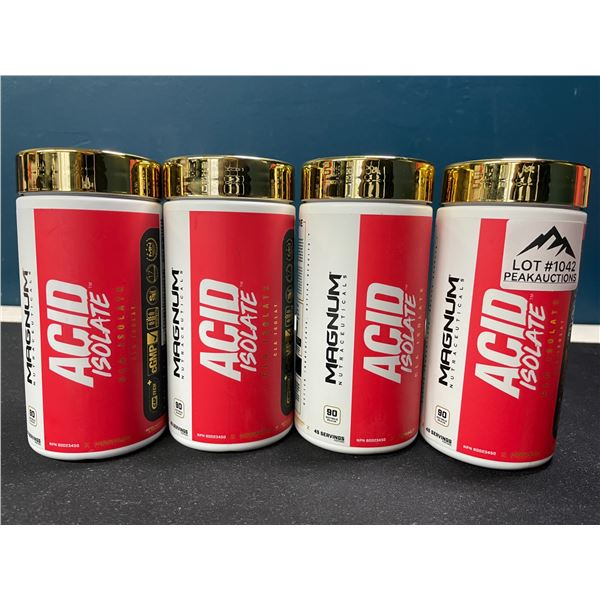 Lot of 4 Bottles of Magnum Acid Isolate CLA Isolate FatBurner Soft Gels