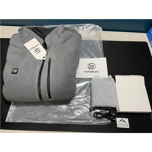 Lot of 1 Songway Heated Fleece Vest w/ Rechargeable Power Bank - Size Medium