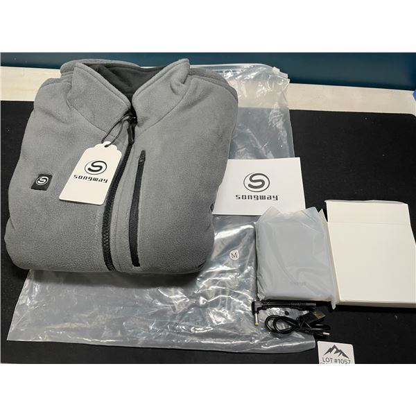 Lot of 1 Songway Heated Fleece Vest w/ Rechargeable Power Bank - Size Medium