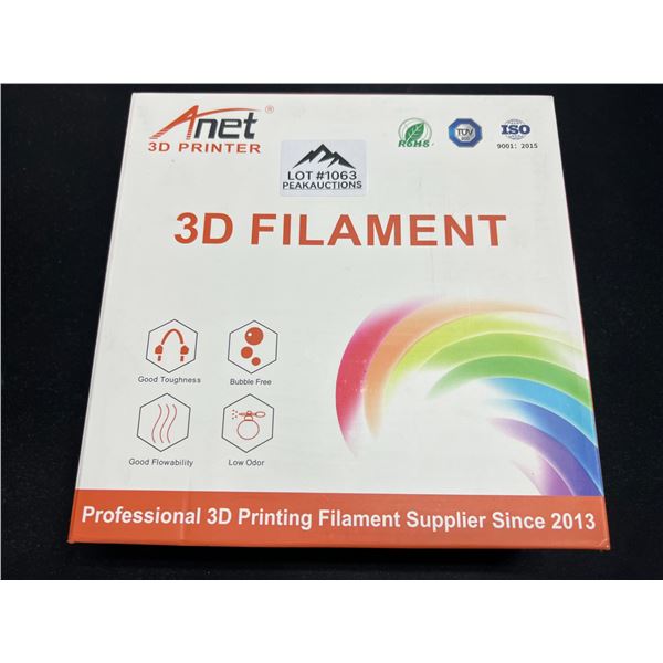 Lot of 1 Anet PLA 3D Filament - White