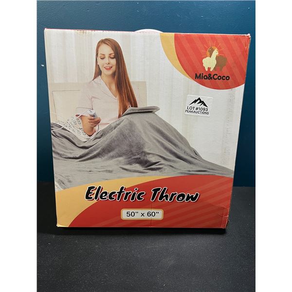 Lot of 1 Mia and CoCo Heated Electric Throw - 50"x60"