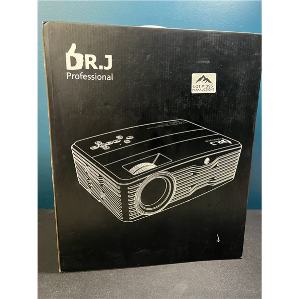 Lot of 1 DRJ 1080P LCD Projector 6800 Lumens with 120" Screen