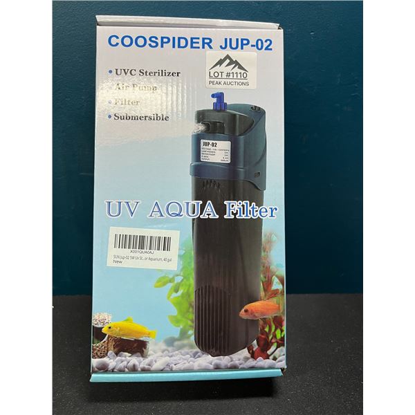 Lot of 1 40Gal UV Aqua Filter