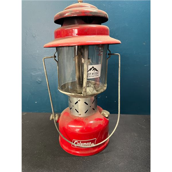Lot of 1 Coleman Camping Lantern Red - Used