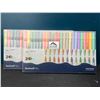 Image 1 : Lot of 2 Packs of Dual Tip Highlighters - 24PCS PER PACK!