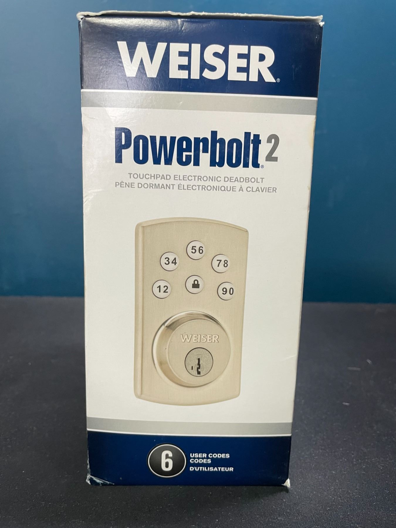 Lot of 1 Weiser Powerbolt 2 Touchpad Electronic Deadbolt