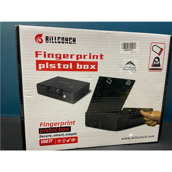 Lot of 1 Fingerprint Pistol Box/Gun Safe - Biometric Gun Safe for Pistols - BRAND NEW SEALED!!
