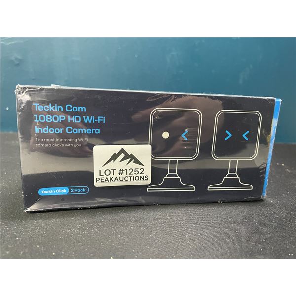Lot of Teckin 1080P HD Wifi Indoor Security Cameras - 2 Cameras in Box - Brand New Sealed!