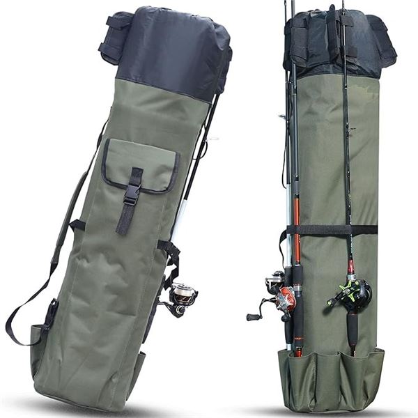 Lot of 1 Fishing Rod Storage Bag/Organizer for Fishing Rods - 4Ft Large size