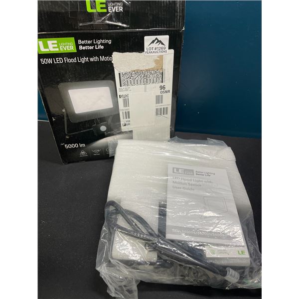 Lot of 1 50W LED Floodlight with Motion Sensor