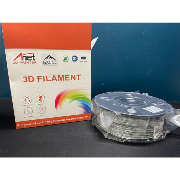 Lot of 1 Roll of 3D Printer PLA Filament - Grey