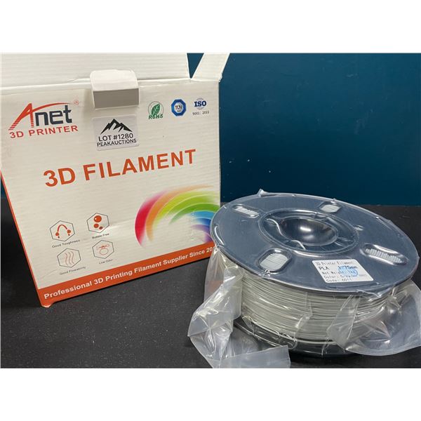 Lot of 1 Roll of 3D Printer PLA Filament - Grey