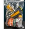 Image 1 : Lot of 1 11-Piece Drill Brush Cleaning Attachment Set - Brand New!