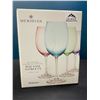 Image 1 : Lot of 1 Box of Meridan European Crystal Wine Glasses - Set of 4 Glasses