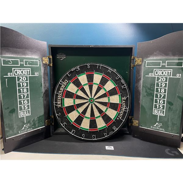 Lot of 1 Dart Board w/ Wooden Scoreboard - Used