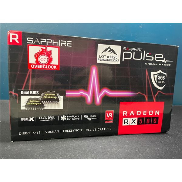 Lot of 1 Sapphire Pulse Radeon RX589 8GB Graphics Card for PC - Brand New Sealed!