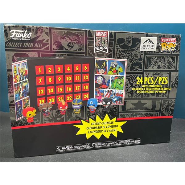 Lot of 1 Marvel FunkoPop 24PC Advent Calendar - Includes 24 Vinyl Collectibles!