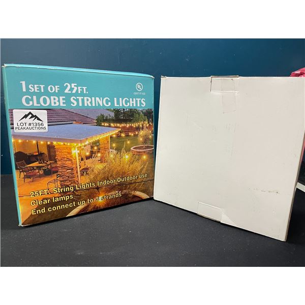 Lot of 2 Boxes of Globe String Lights - Open Box