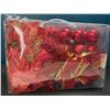 Image 2 : Lot of 1 Box of Red Christmas Balls/Decorations Set