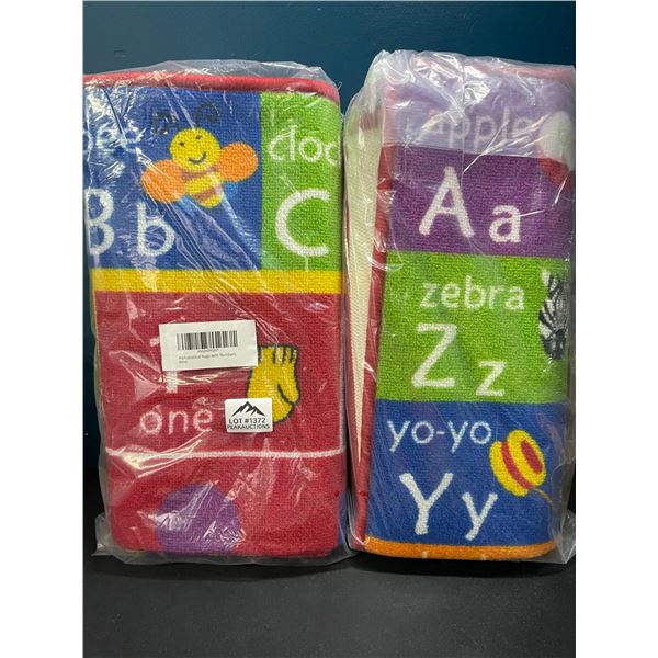 Lot of 2 Alphabetical/Educational Rugs for Kids