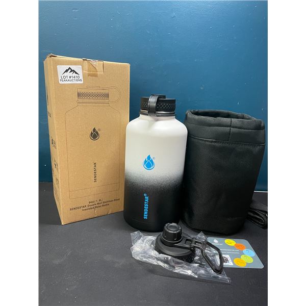 Lot of 1 Sendestar Double Wall Stainless Steel Insulated Water Bottle - 1.8L (64oz)