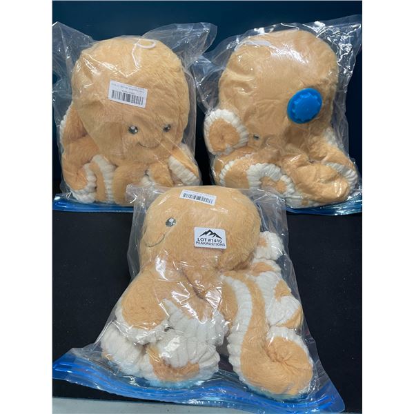 Lot of 3 Octopus Stuffies/Plushies