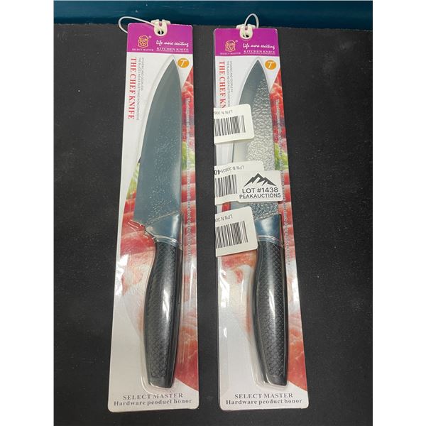 Lot of 2 Kitchen Chef Knives - 7 inch