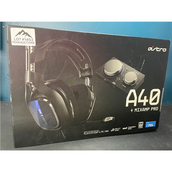 Lot of 1 ASTRO A40 Gaming Headset + Mixamp Pro TR - For Playstation/PC/Mac