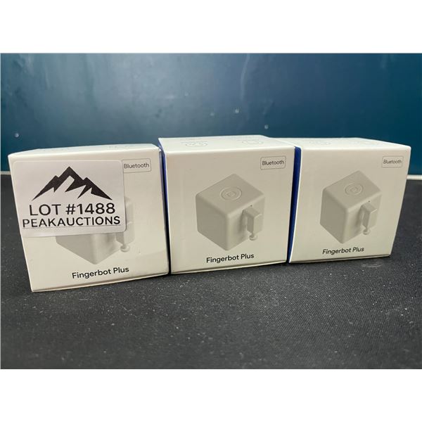 Lot of 3 Fingerbot Plus - Bluetooth Smart Button Pushers!