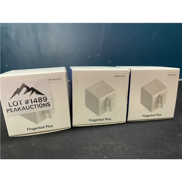 Lot of 3 Fingerbot Plus - Bluetooth Smart Button Pushers!