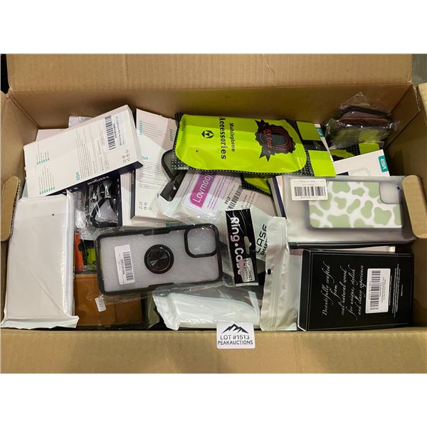 Lot of 1 Large Box of Assorted iPhone Cases - Large 12x16inch box
