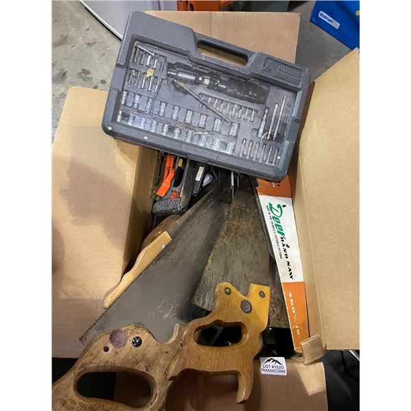 Lot of 1 Box of Assorted Tools - Used