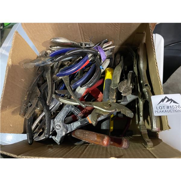 Lot of 1 Box of Assorted Tools - Used