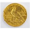 Image 2 : 1909-D $5 Indian Head Half Eagle Gold Coin C+