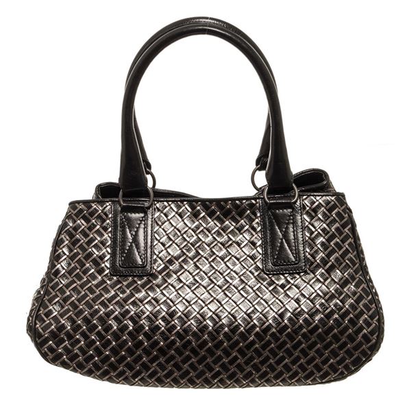 Bottege Veneta Black Woven Open Shoulder