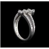 Image 4 : 0.37 ctw Diamond Ring - 14KT White Gold