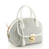 Image 1 : Salvatore Ferragamo Fiamma Satchel Laser Cut Leather Medium White