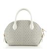 Image 2 : Salvatore Ferragamo Fiamma Satchel Laser Cut Leather Medium White
