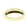 Image 6 : 14k Yellow Gold 1.00 ctw Baguette Diamond Channel Domed Wedding Band Ring