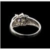 Image 3 : 14KT White Gold 0.65 ctw Diamond Ring