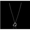 Image 2 : 14KT White Gold 1.35 ctw Diamond Pendant With Chain