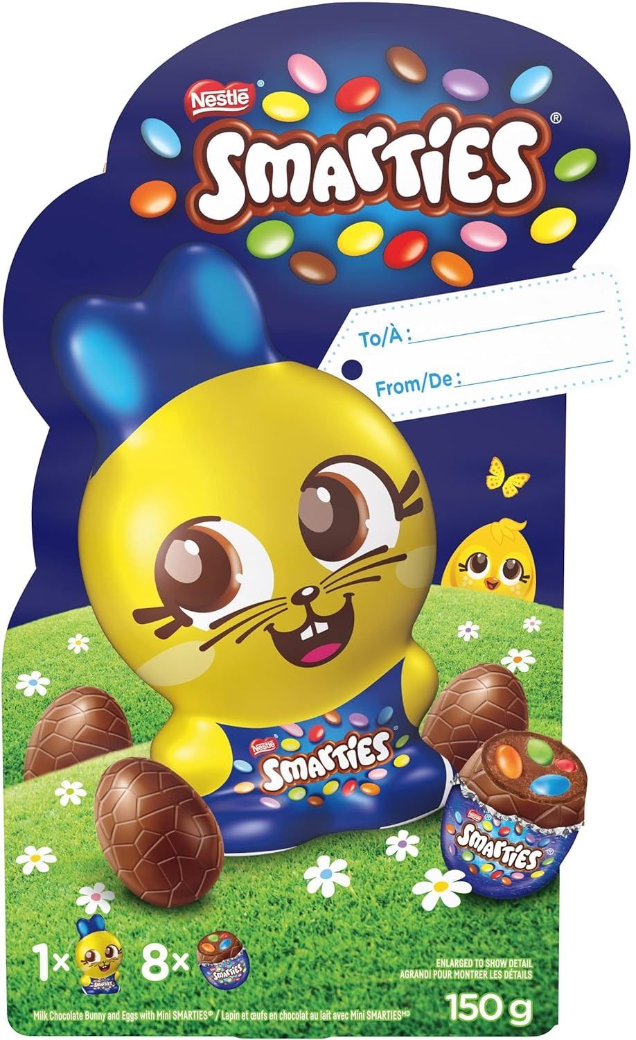 NEW 5 X 150G BOXES OF SMARTIES CHOCOLATE BUNNY