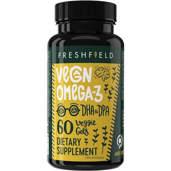 NEW FRESH FEILD VEGAN OMEGA 3 - 60 VEGAN CAPSULES