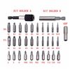 Image 5 : NEW 33 PC MAGNETIC TOOL SET DRILL & EXTRACTOR BITS