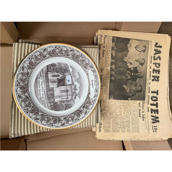 Church Collector Plates & Jasper Totem Papers 1961 Collection