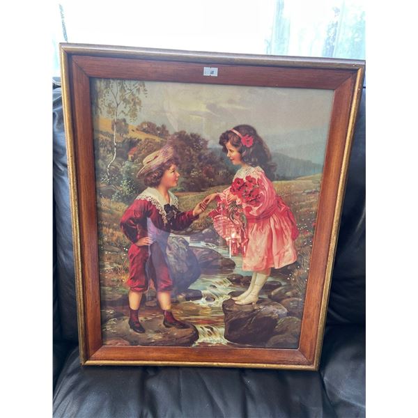 Georgian Art Print Red Boy 19 x 24