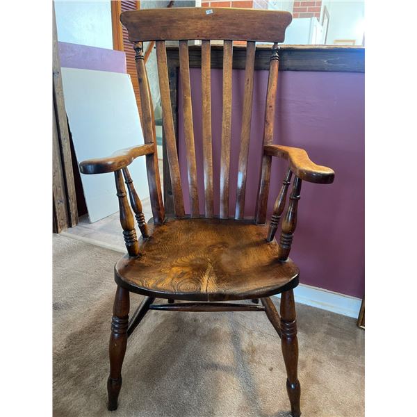 Large Antique Oak Armchair 22W x 20D x 45T