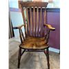 Image 1 : Large Antique Oak Armchair 22W x 20D x 45T